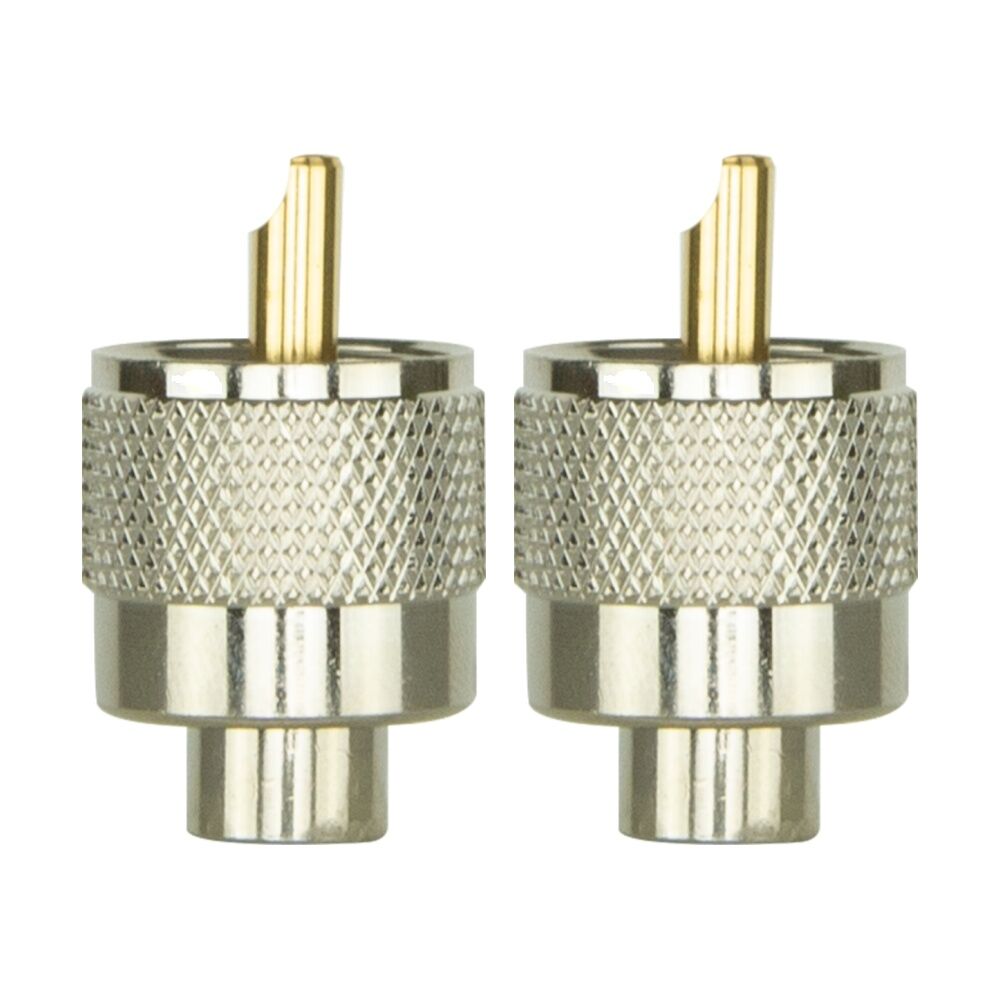 2PK Gme PL259 Coaxial Cable Connector Plug 5.6mm End