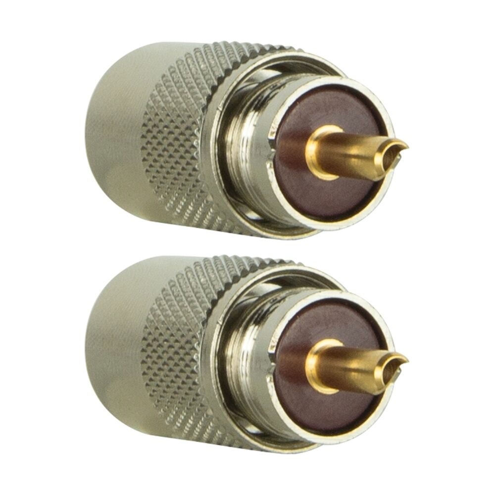 2PK Gme PL259 Coaxial Cable Plug Connector Suits RG213 U Cable