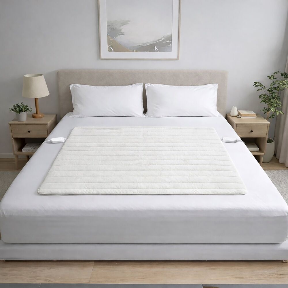 Sheffield Electric Blanket Dual Controllers 3 Heat Settings Queen
