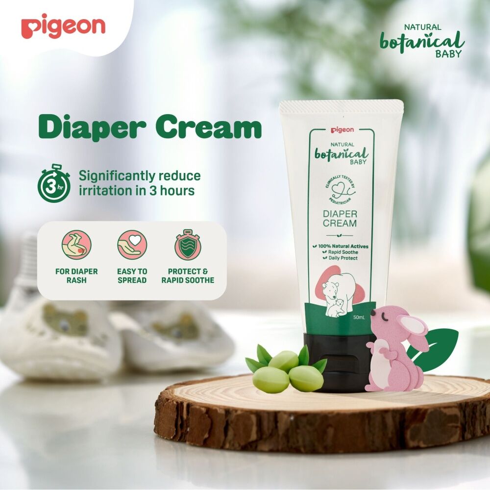 Pigeon Natural Botanical Baby Diaper Nappy Rash Gentle Care Cream 50ml