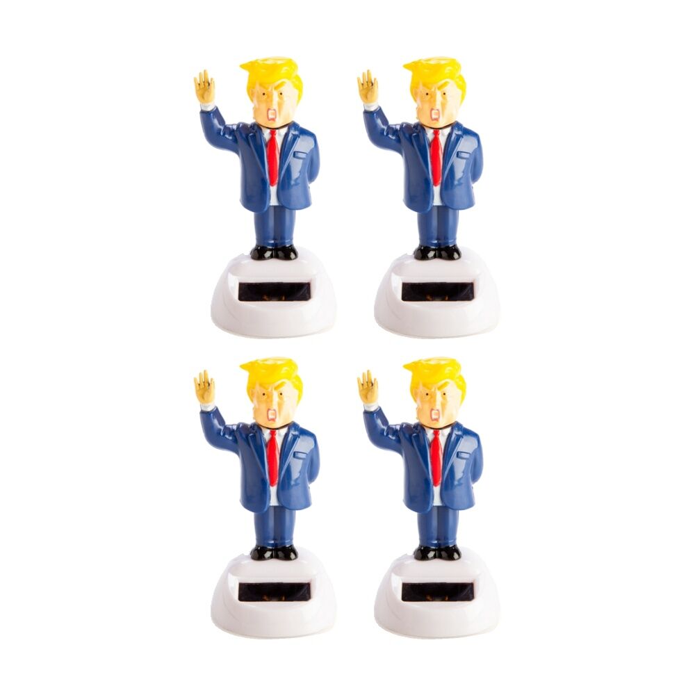 4PK MDI Solar Dancing Donald Powered Funny Desk Accessory Figurine Multicolour