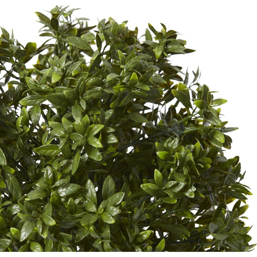 E Style Topiary Hazel Leaf Potted Outdoor Artificial Wire Green 36x36x51cm