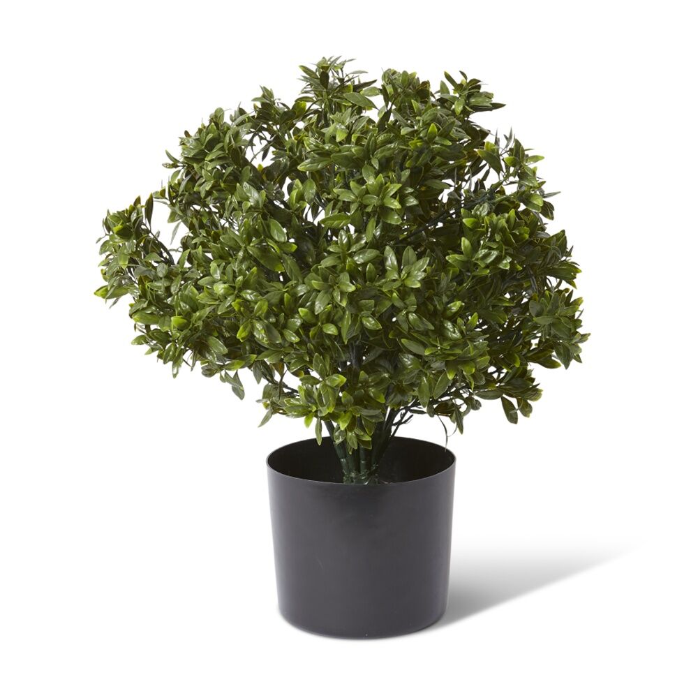 E Style Topiary Hazel Leaf Potted Outdoor Artificial Wire Green 36x36x51cm