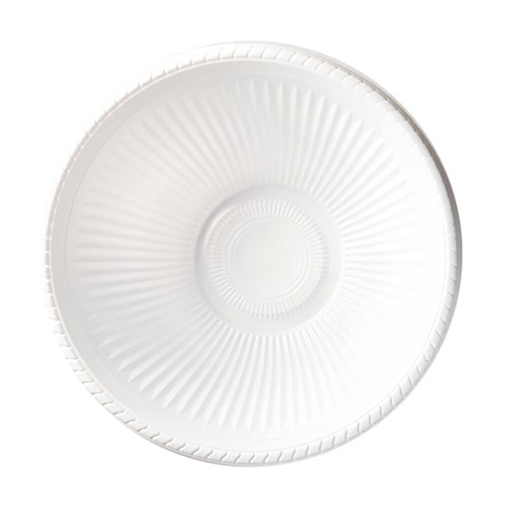 6x 2pc Partyware Round Reusable Salad Bowl Set Tableware/Serveware 305mm White