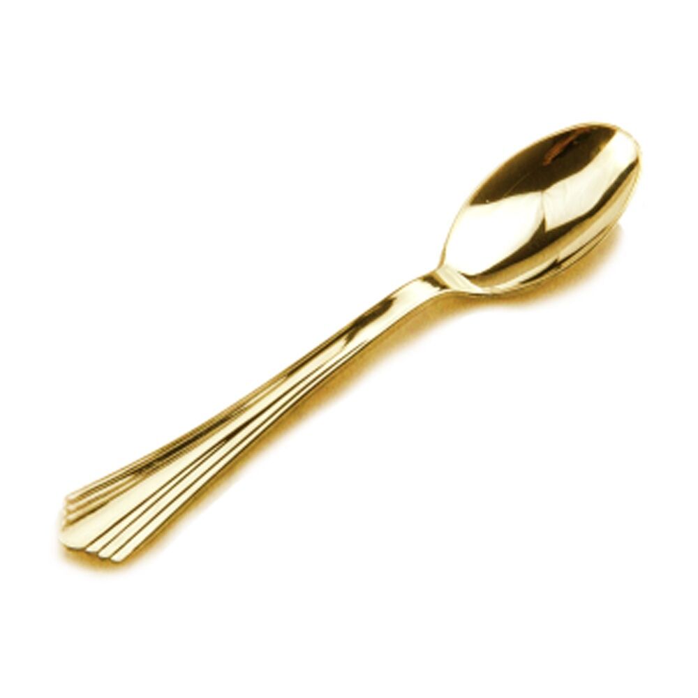 48x 12pc Partyware Heavy Duty Stainless Steel Spoon Set Tableware Gold