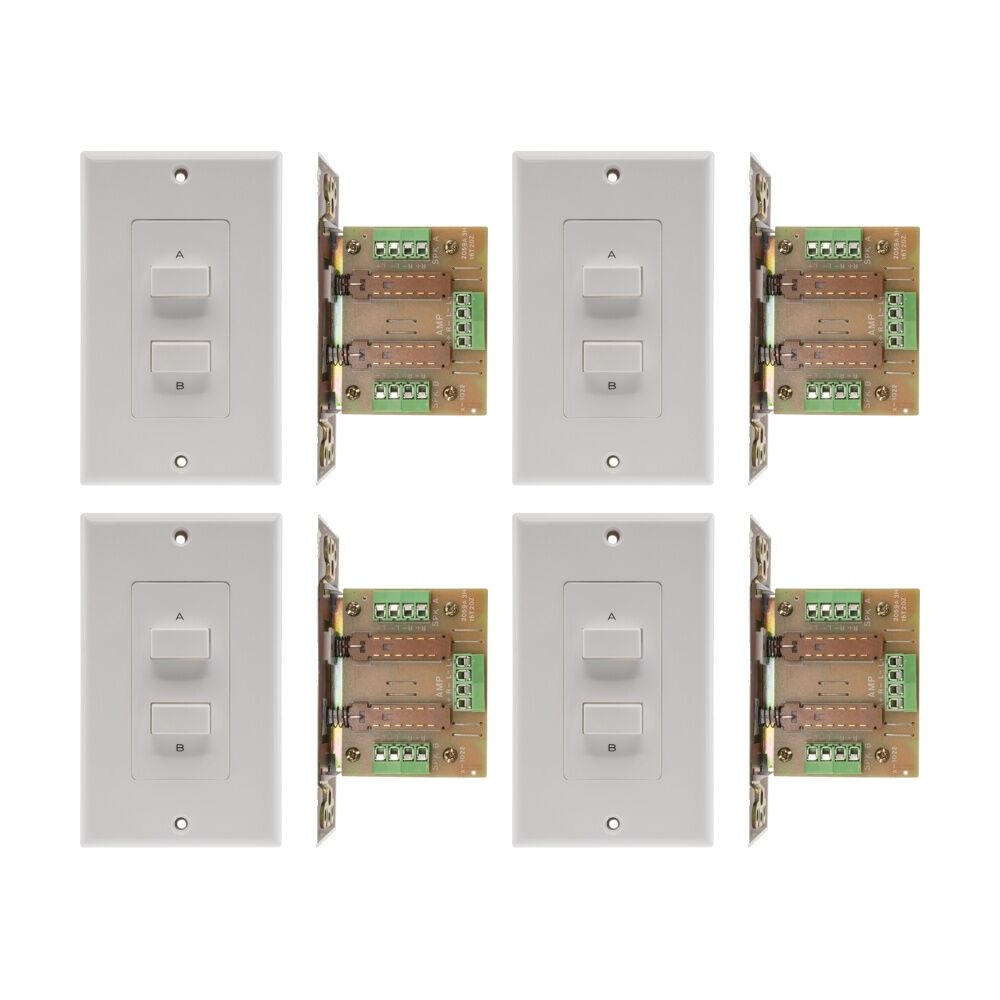 4PK Pro2 A B Or A+B Speaker Selector Wall Plate Switch A 100W Mount Toggle PRO2
