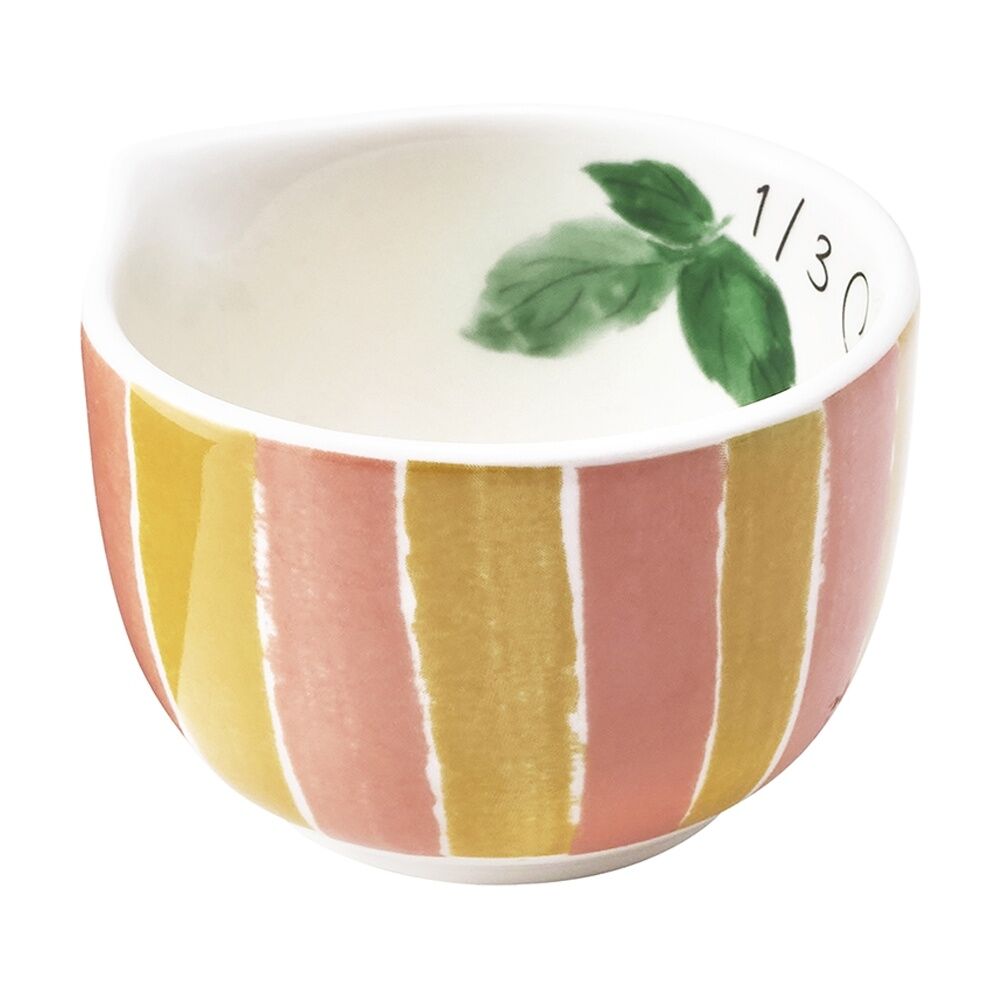 4pc Porto Italian Inspired Multicoloured Valentina Measuring Cups Stoneware