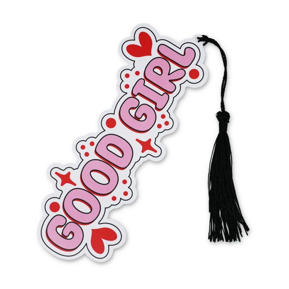 6x Punchkins Good Girl Colourful Water-Resistant PVC Bookmark With Tassel Pink
