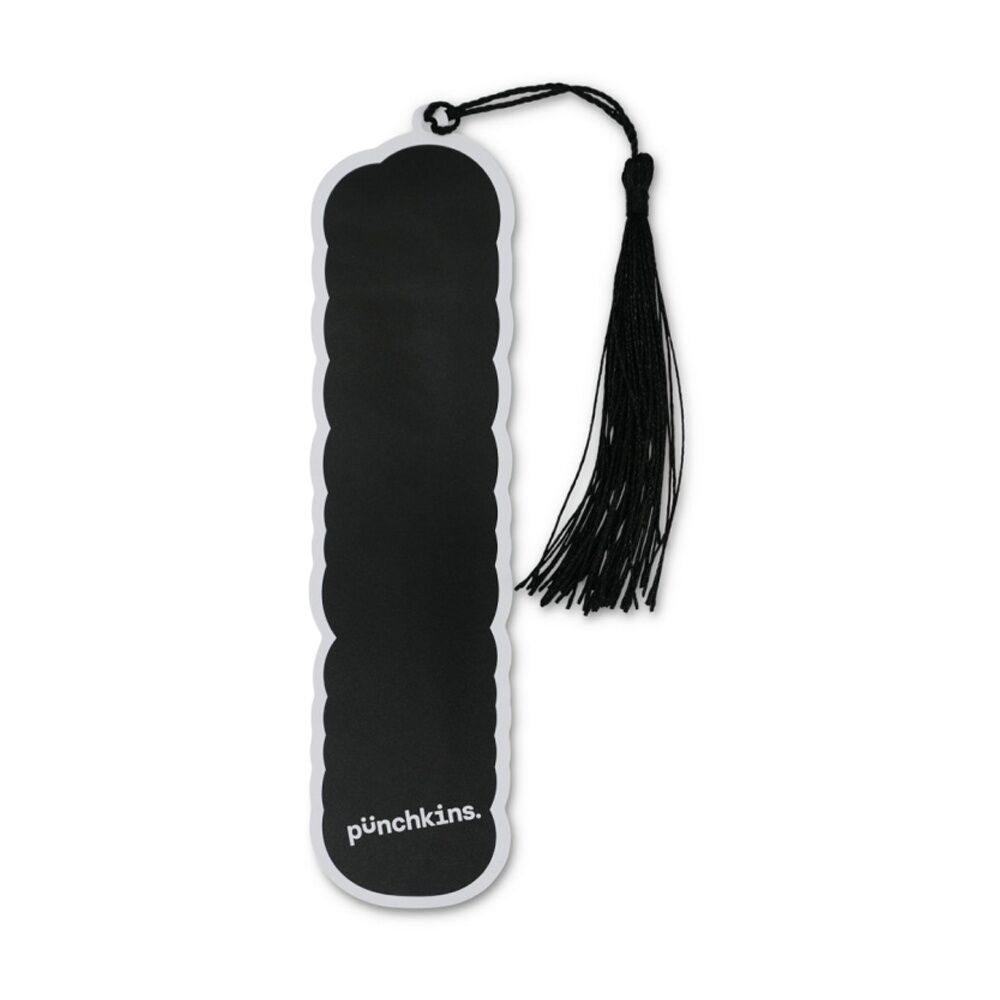 6x Punchkins Why Choose Water-Resistant PVC Bookmark With Tassel Green/Pink