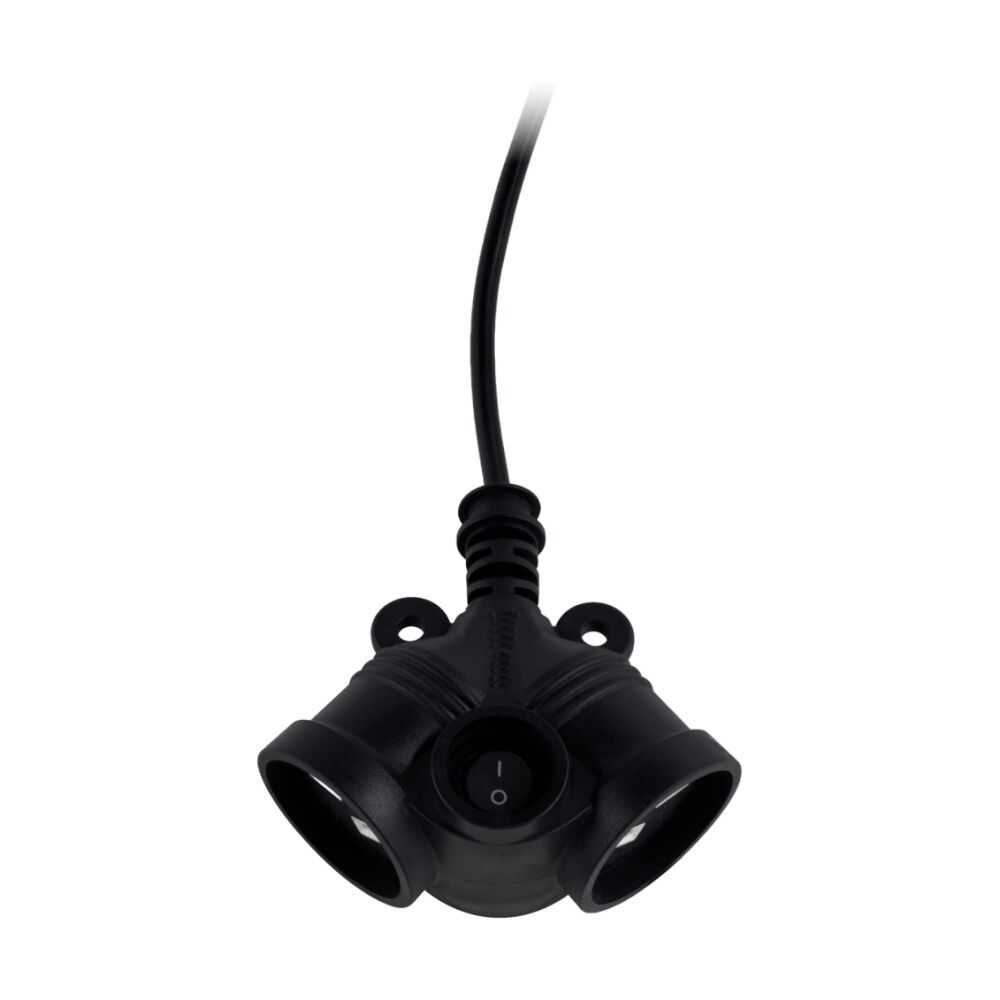 4PK Crest 2 Socket Master Control Switch Dual Outlet AU/NZ Plug Black 2m