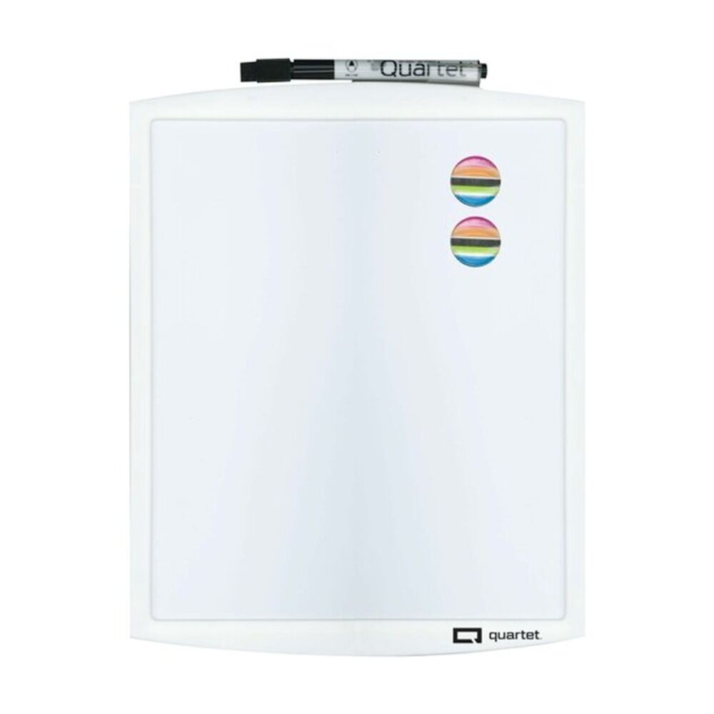 6x Quartet Magnetic Dry Erase Compact Whiteboard 230x280mm White/Black