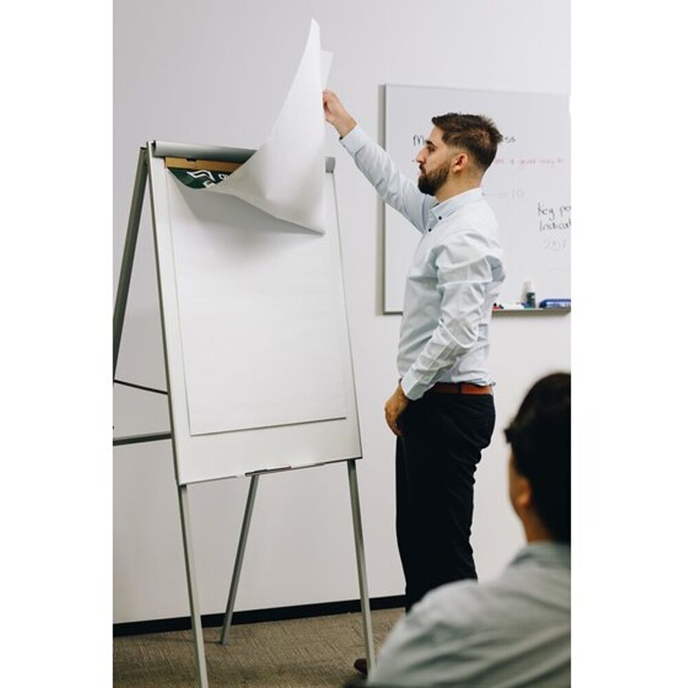 2x Quartet Flipchart Pad 20 Sheets Recycled Paper 600x850mm White