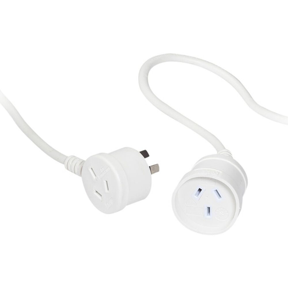 2PK Hpm 1M Piggyback Extension Lead HPM Household Cord Safety Power Strip