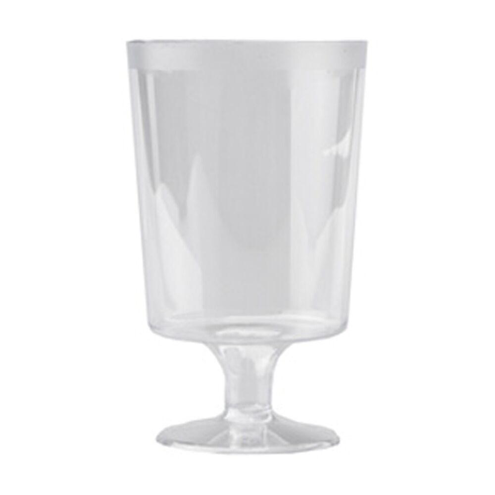 12x 20pc Partyware Reusable Drinking Goblet Cup Set 180ml Clear