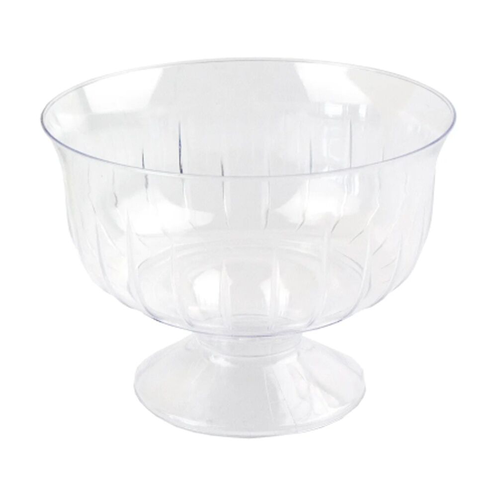12x 6pc Partyware Reusable Dessert Cup Plastic Serving Bowls Set Clear