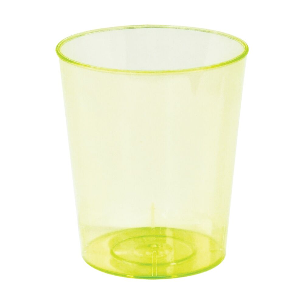 48x 20pc Partyware Reusable Jumbo Shot Glasses Set 60ml Neon Assorted