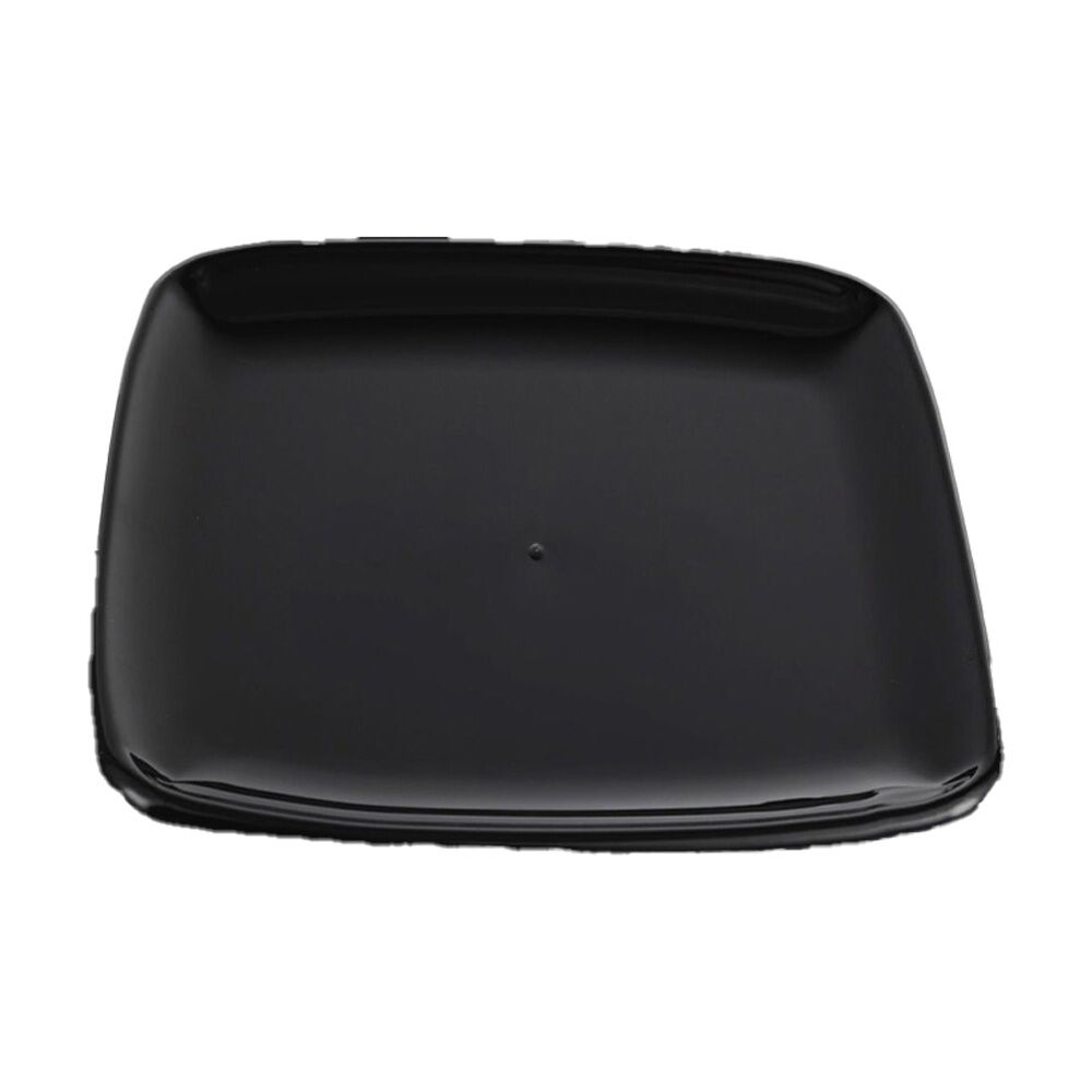 12x 2pc Partyware Square Platter Plate Tableware/Serveware 355mm Black