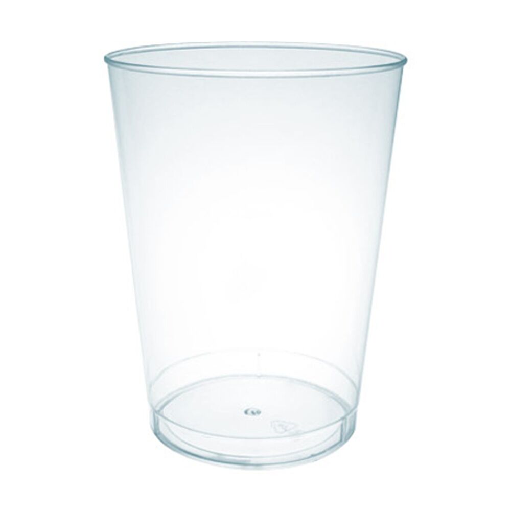 12x 10pc Partyware Reusable Drinking Tumbler Cup Set Tableware 380ml Clear