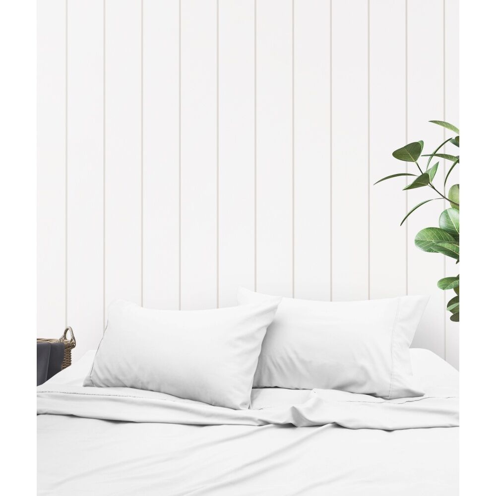 Odyssey Living Thermal Flannel Home Bedding Sheet Set w/Pillowcase White