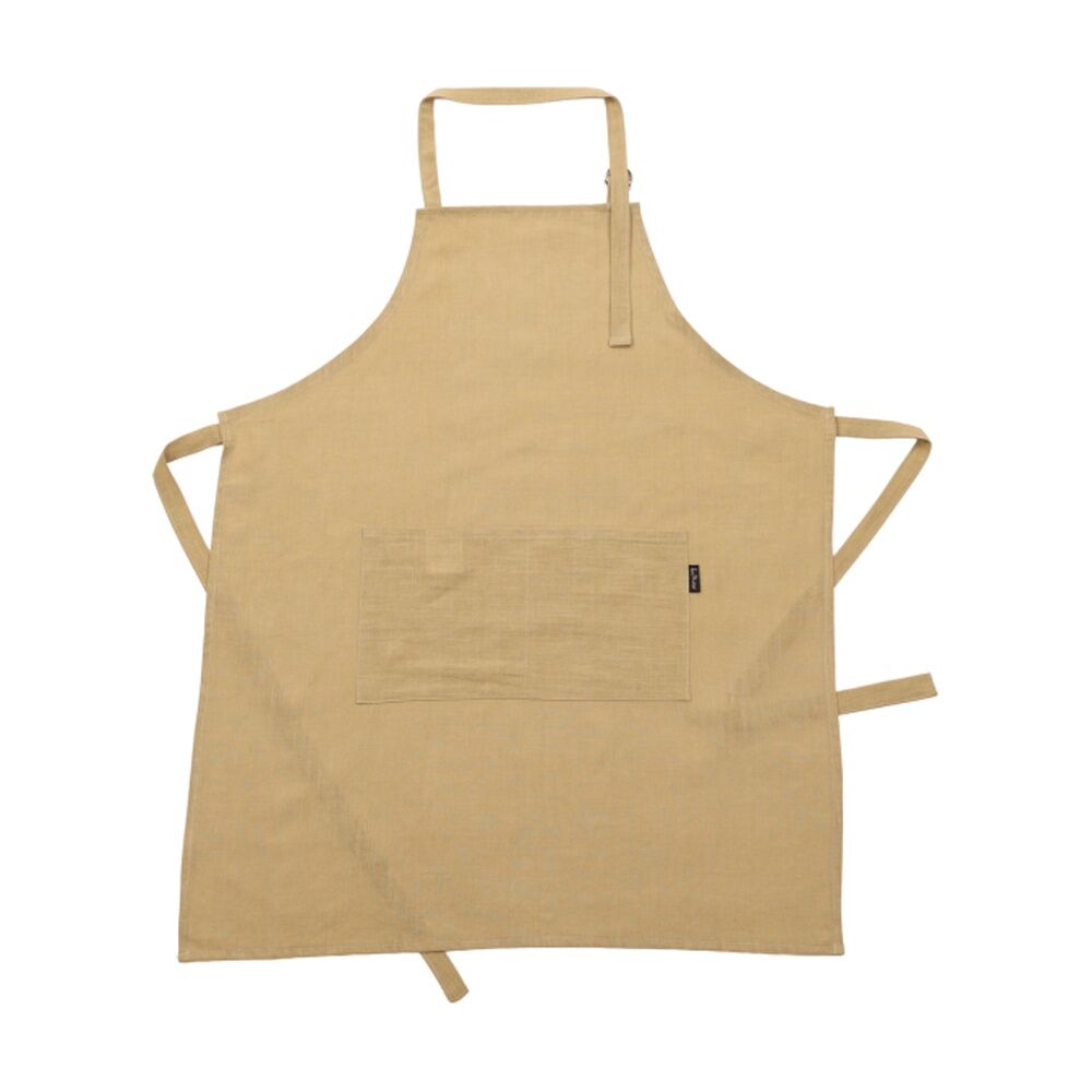 2PK Bas Phillips Kitchen Apron Linen Tencel Adjustable With Pocket Moss
