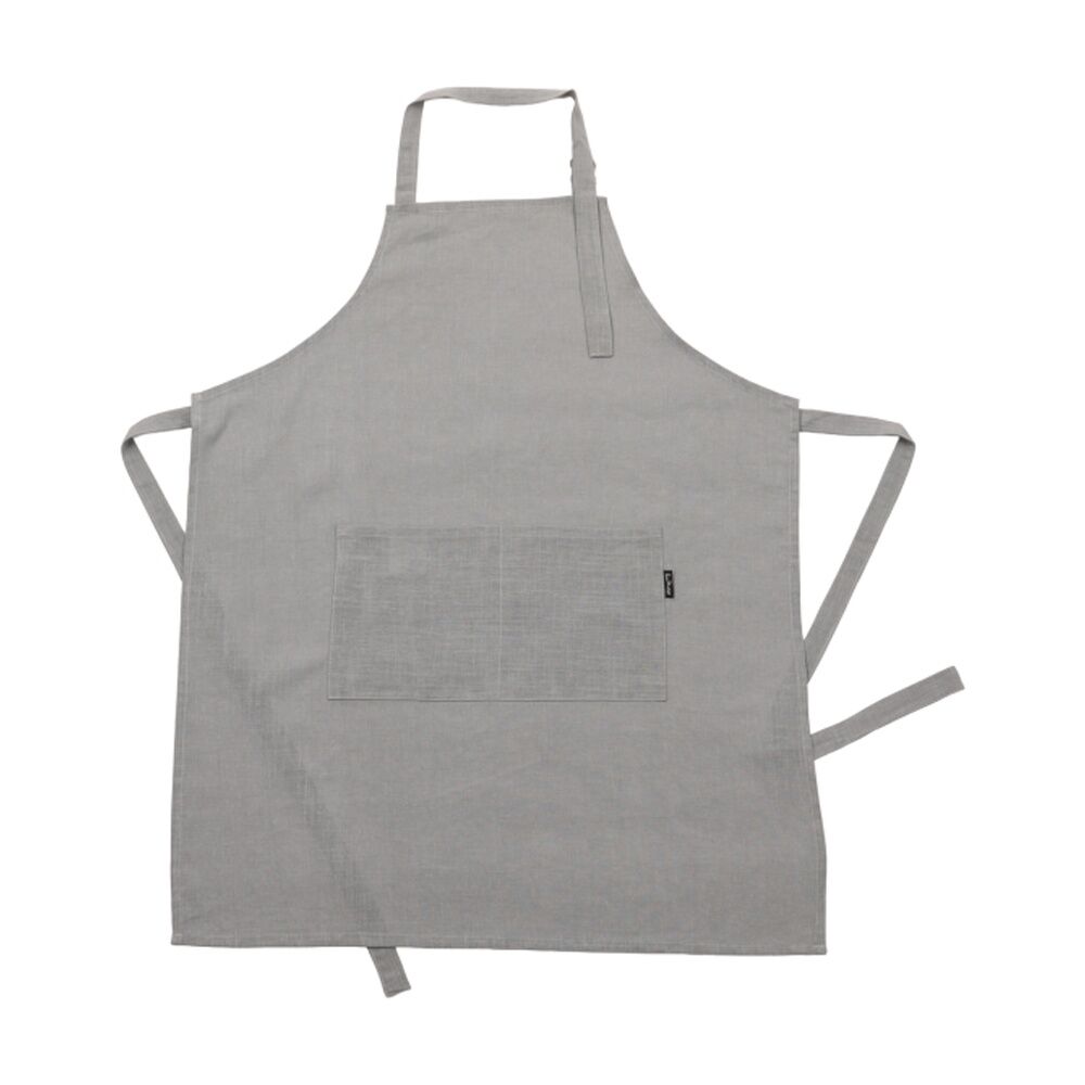 Bas Phillips Kitchen Apron Linen Tencel Adjustable With Pocket Misty Blue
