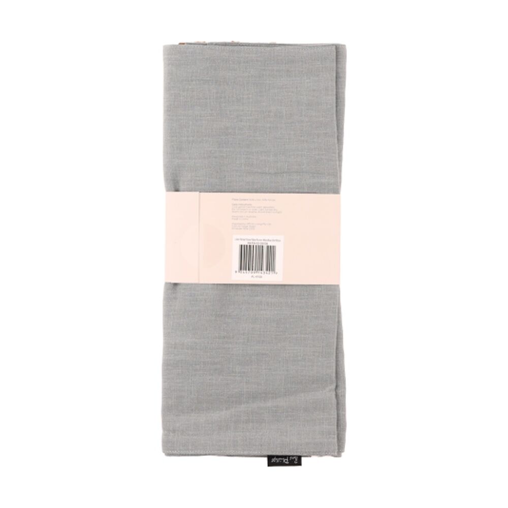 Bas Phillips Linen Tencel Table Runner Kitchen Textile Misty Blue MED 35x180cm