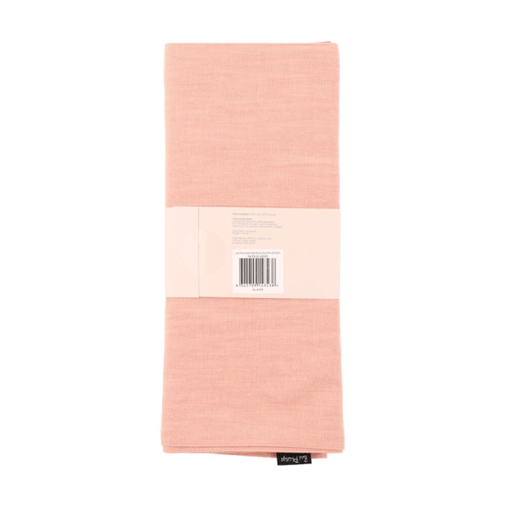 Bas Phillips Linen Tencel Table Runner Kitchen Textile Dust Pink MED 35x180cm