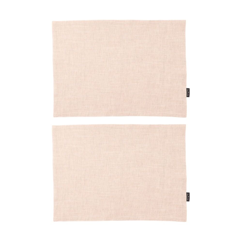 2x 4pc Bas Phillips Linen-Tencel Placemat Set Tableware Linen 33x45cm