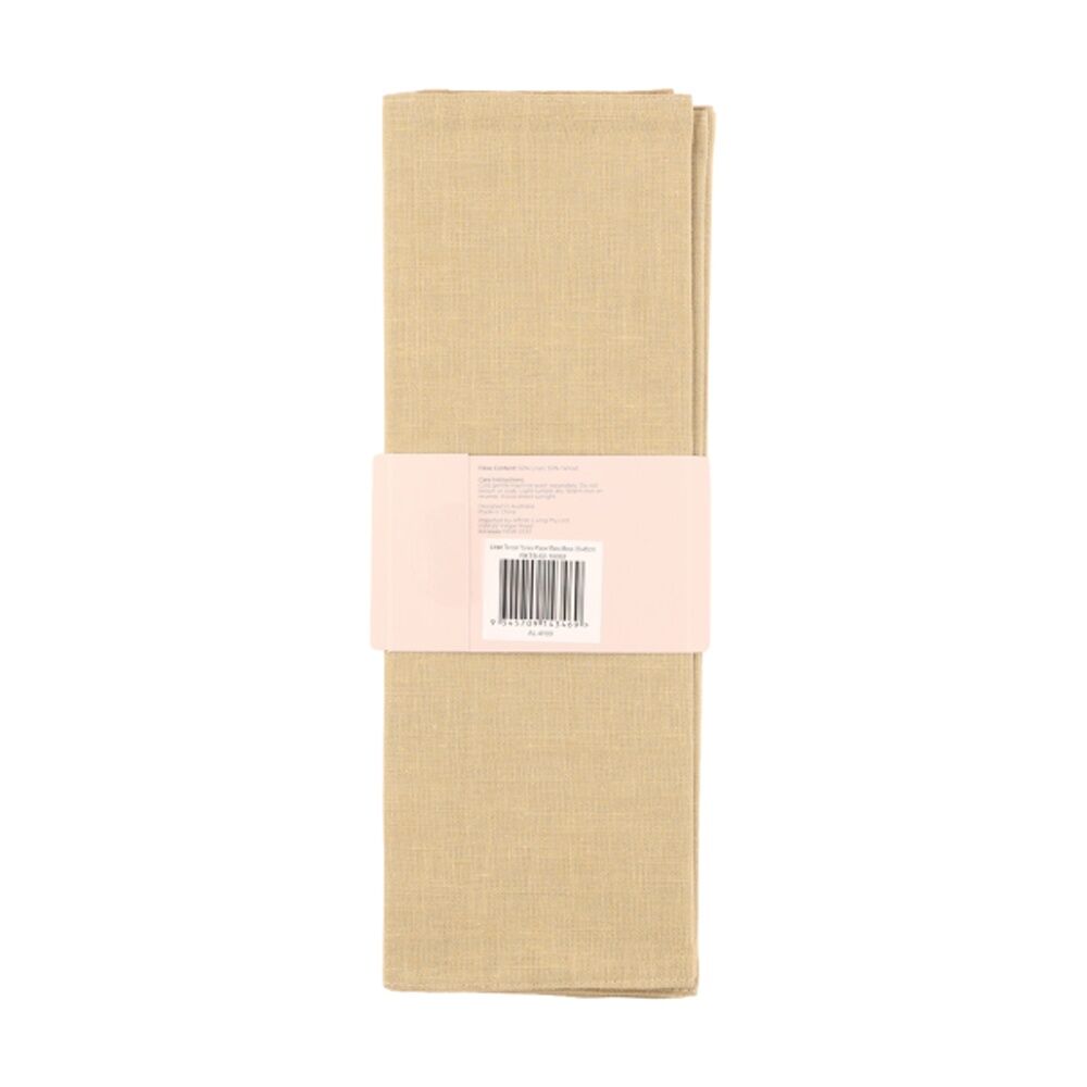 2x 4pc Bas Phillips Linen Tencel Placemat Set Tableware Moss 33x45cm