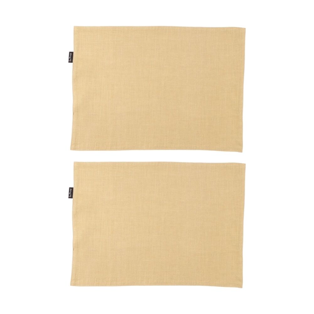 2x 4pc Bas Phillips Linen Tencel Placemat Set Tableware Moss 33x45cm