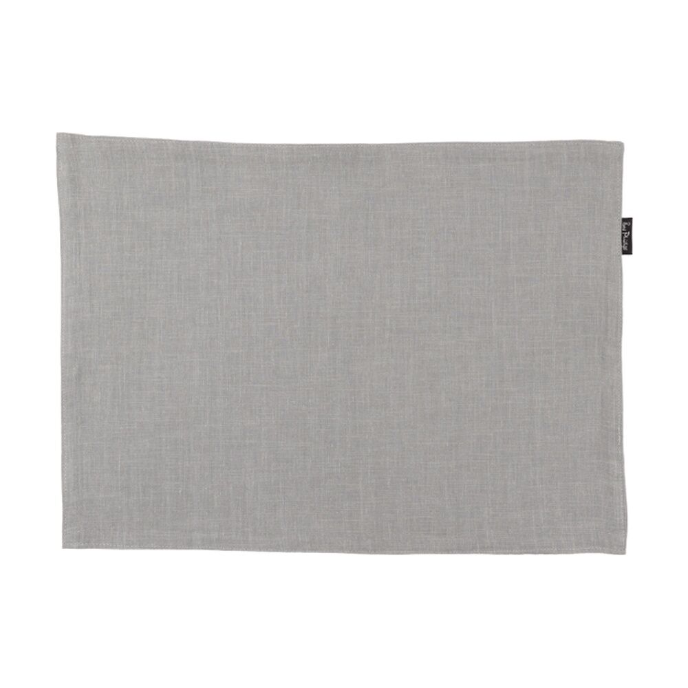 2x 4pc Bas Phillips Linen Tencel Placemat Set Tableware Misty Blue 33x45cm