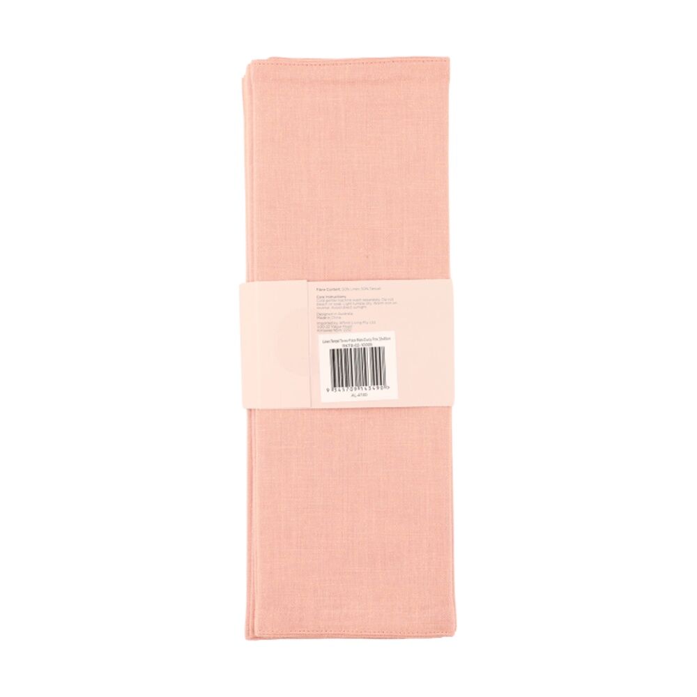 4pc Bas Phillips Linen Tencel Placemat Set Tableware Dusty Pink 33x45cm