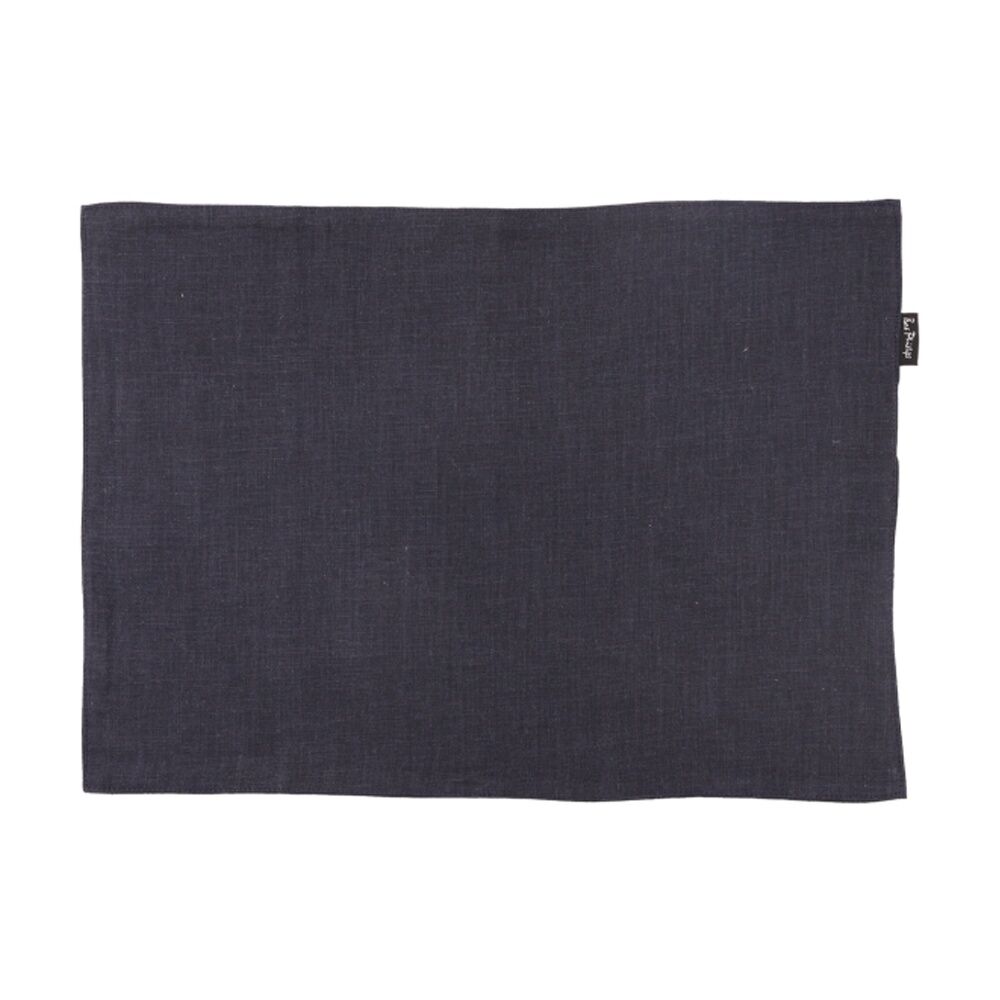 4pc Bas Phillips Linen Tencel Placemat Set Tableware Navy 33x45cm