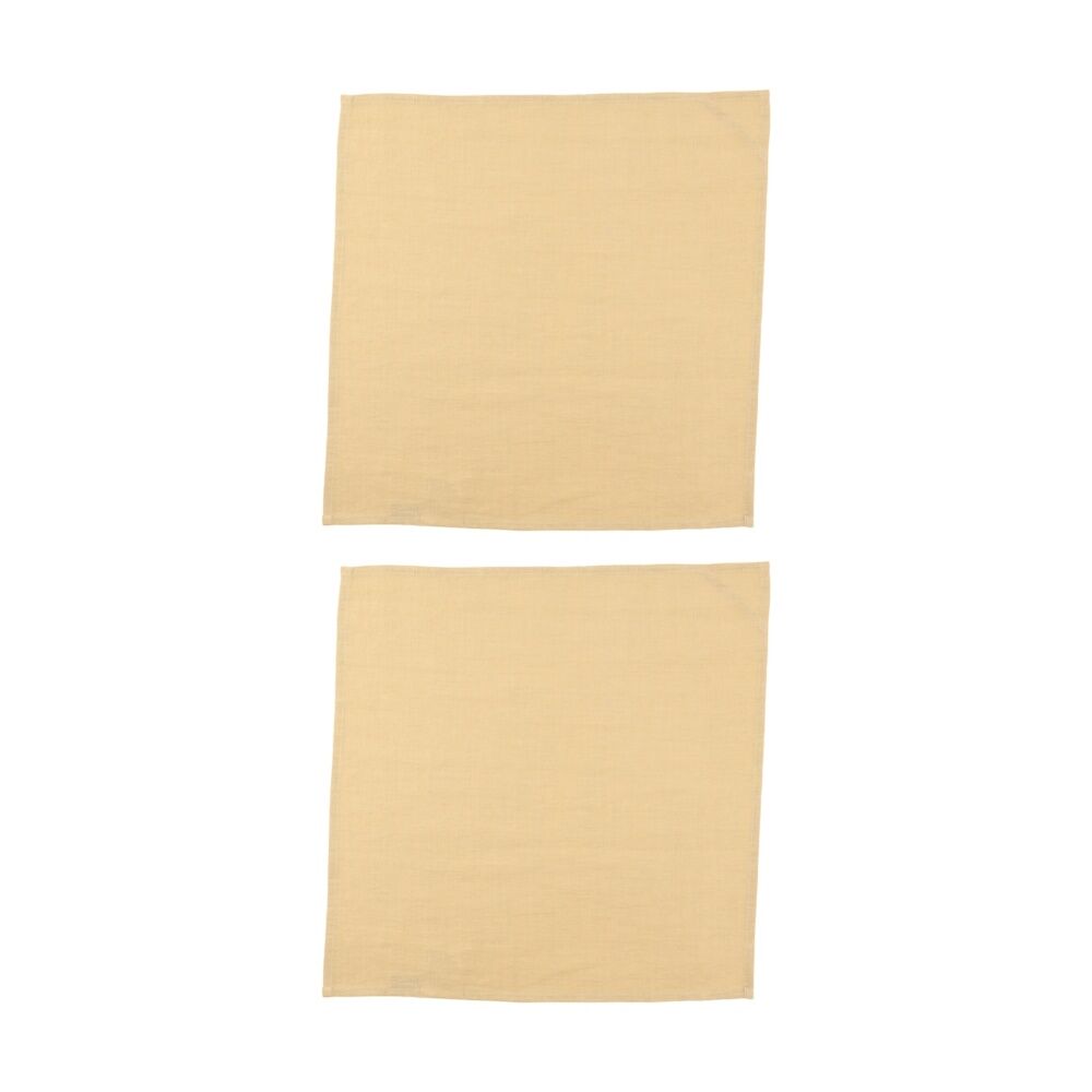 2x 4pc Bas Phillips Linen Tencel Napkins Set Kitchen Textile Moss 45cm