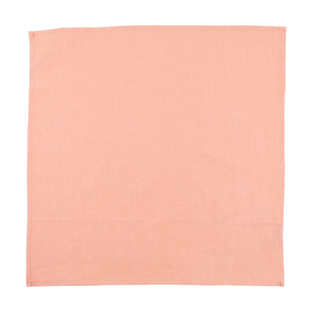2x 4pc Bas Phillips Linen Tencel Napkins Set Kitchen Textile Dusty Pink 45cm