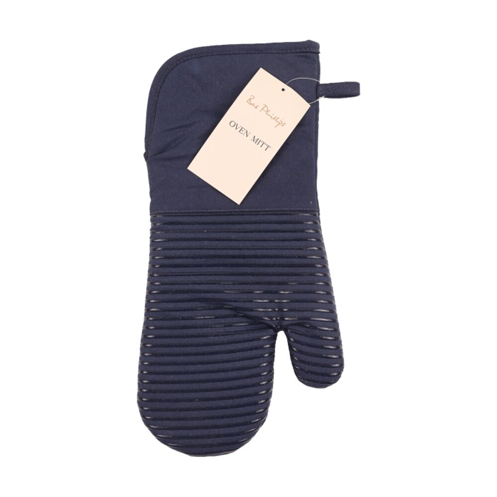 4PK Bas Phillips Essentials Cotton Oven Mitt Kitchen Linen Blue 18x36cm