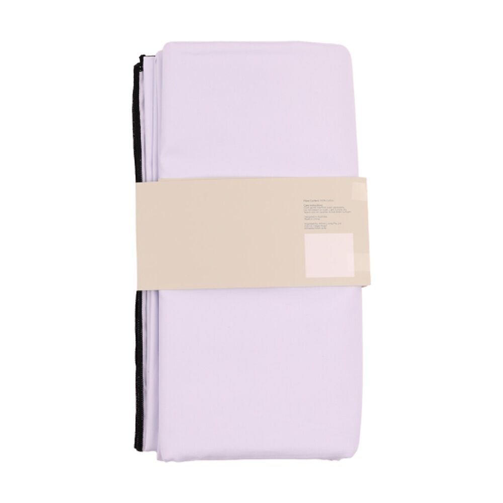 Bas Phillips Essentials Cotton Table Cloth W/ Piped Edge White MED 150x230cm