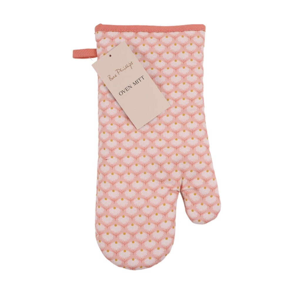 4PK Bas Phillips Printed Linen Looks Oven Mitt Kitchen Accessory Daisy