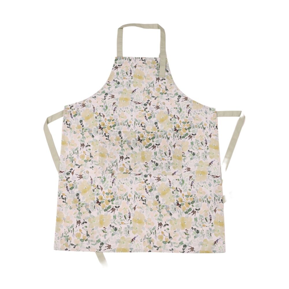 2PK Bas Phillips Printed Linen Looks Kitchen Apron Cotton Green Wonderland