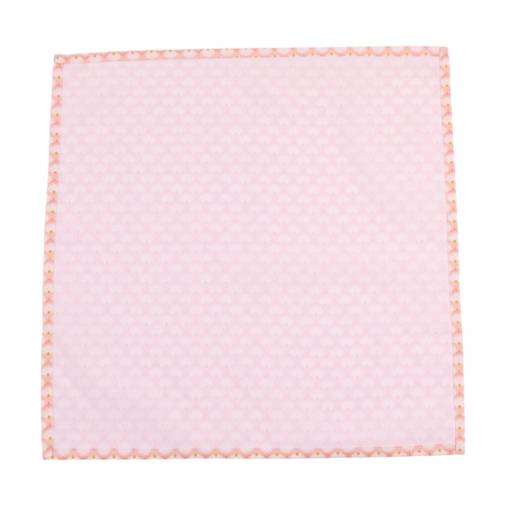 2x 4pc Bas Phillips Printed Linen Looks Napkin Set Cotton Daisy 45cm