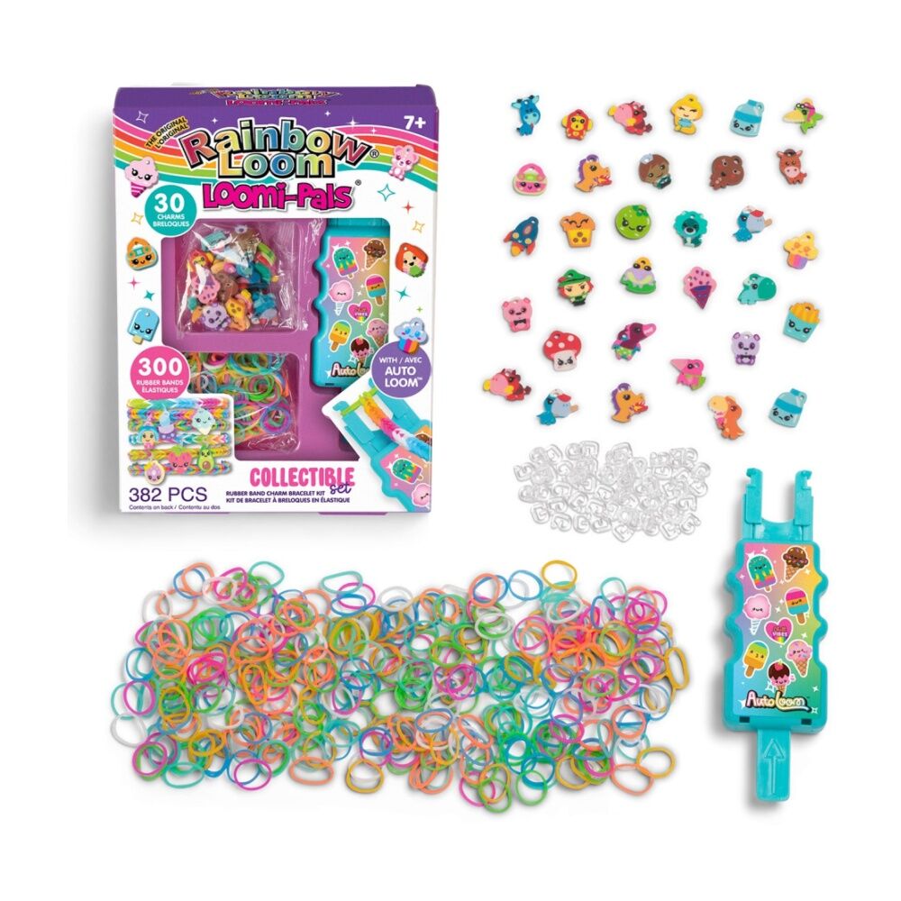 4x Rainbow Loom Loomi-Pals Auto Bracelet Craft Kit Set 7Y+ 382pc