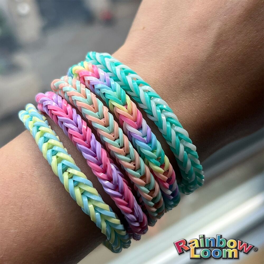 Rainbow Loom Treasure Box Pastel Bracelet Bands Kit Craft Set 8152pc