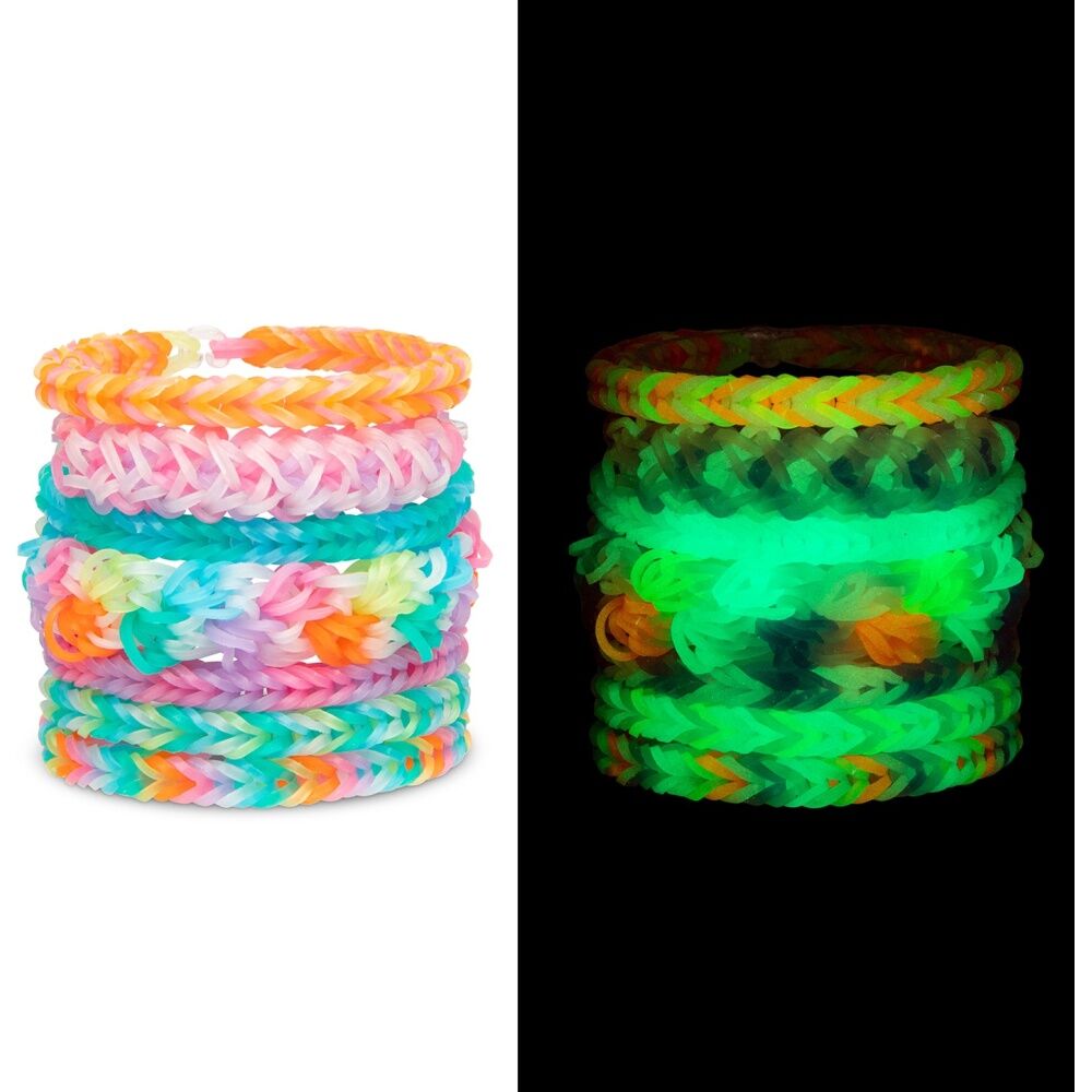 Rainbow Loom Treasure Box Glow Bracelet Kit In The Dark Bands 7152pc