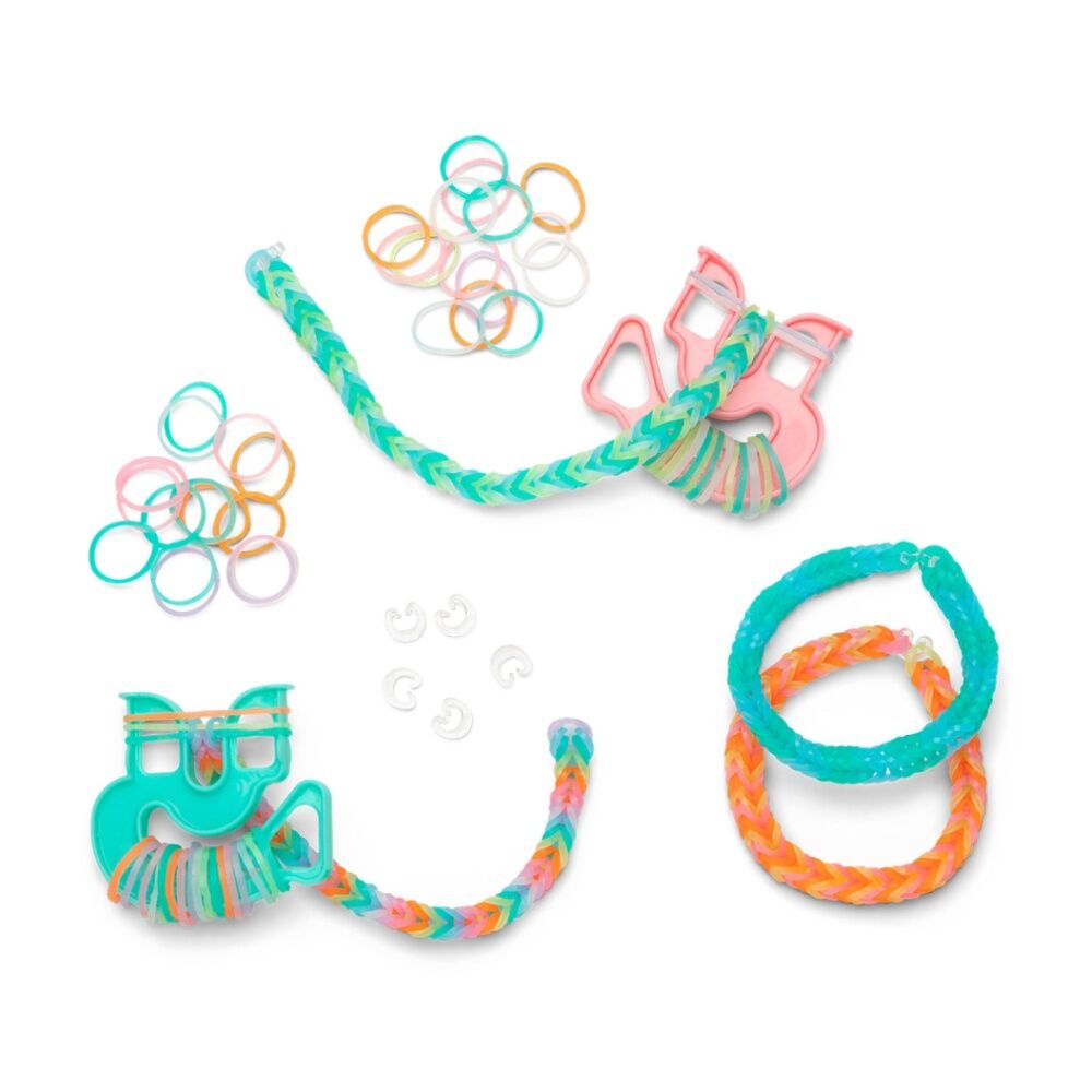 Rainbow Loom Treasure Box Glow Bracelet Kit In The Dark Bands 7152pc