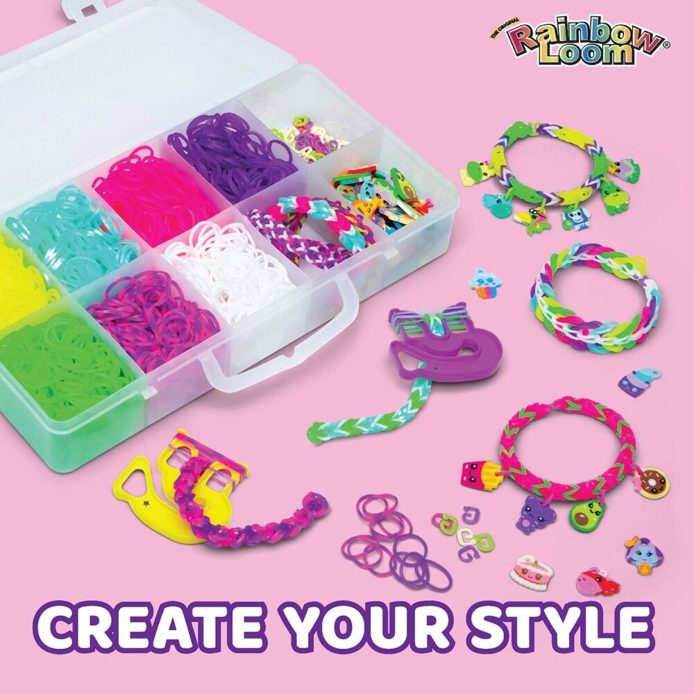 2x Rainbow Loom Loomi-Pals Mini Combo Case Bracelet Kit Craft Set Kids 2326pc