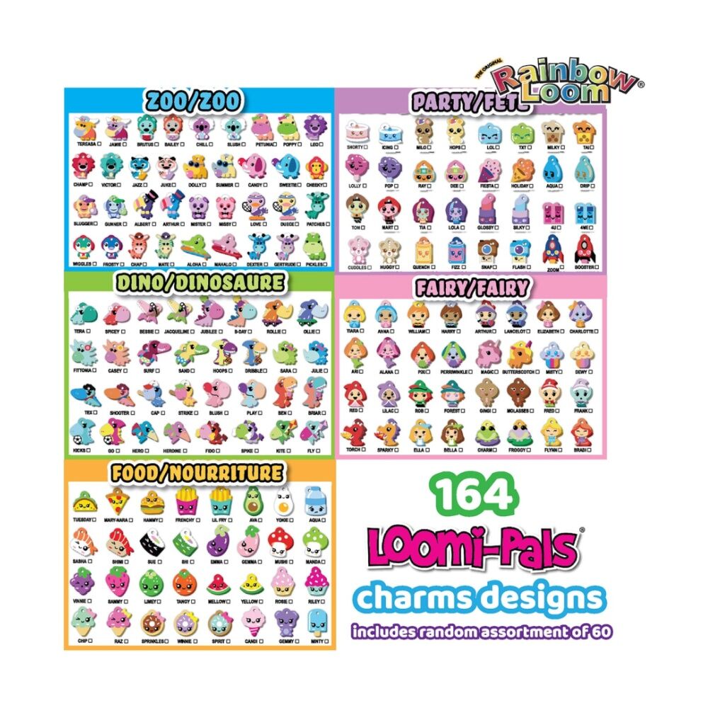 2x Rainbow Loom Loomi-Pals Mini Combo Case Bracelet Kit Craft Set Kids 2326pc