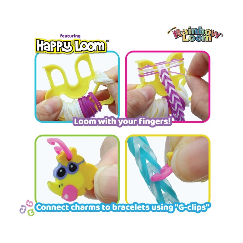 2x Rainbow Loom Loomi-Pals Mini Combo Case Bracelet Kit Craft Set Kids 2326pc