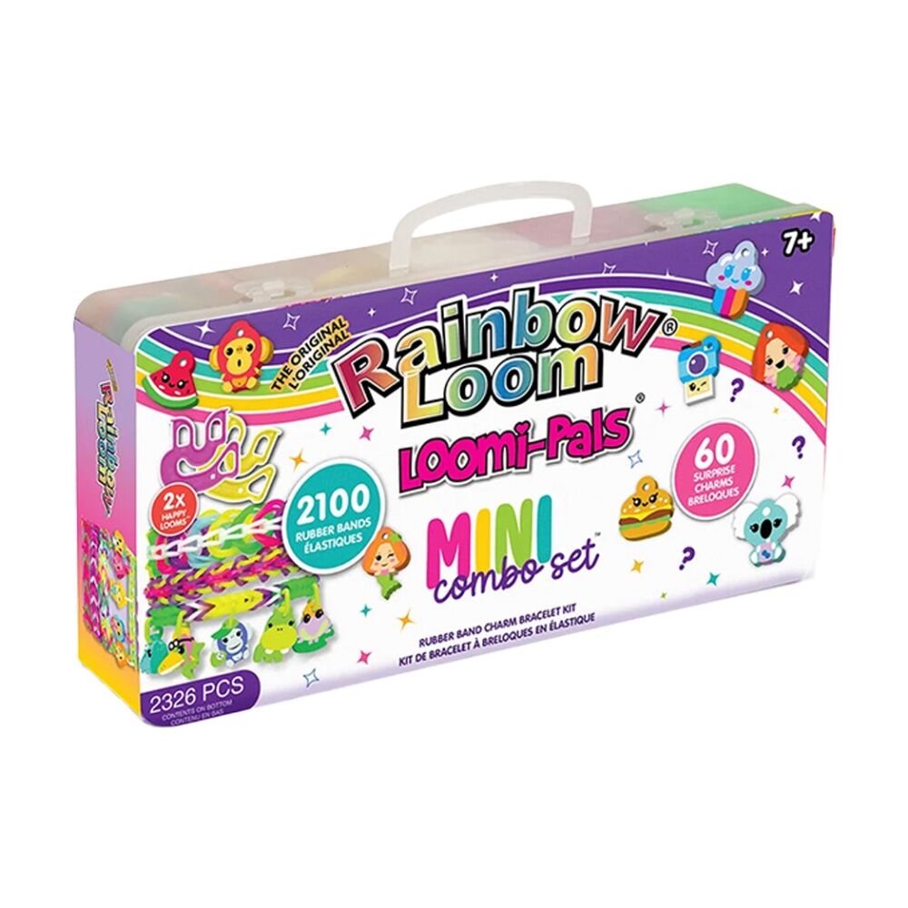 2x Rainbow Loom Loomi-Pals Mini Combo Case Bracelet Kit Craft Set Kids 2326pc