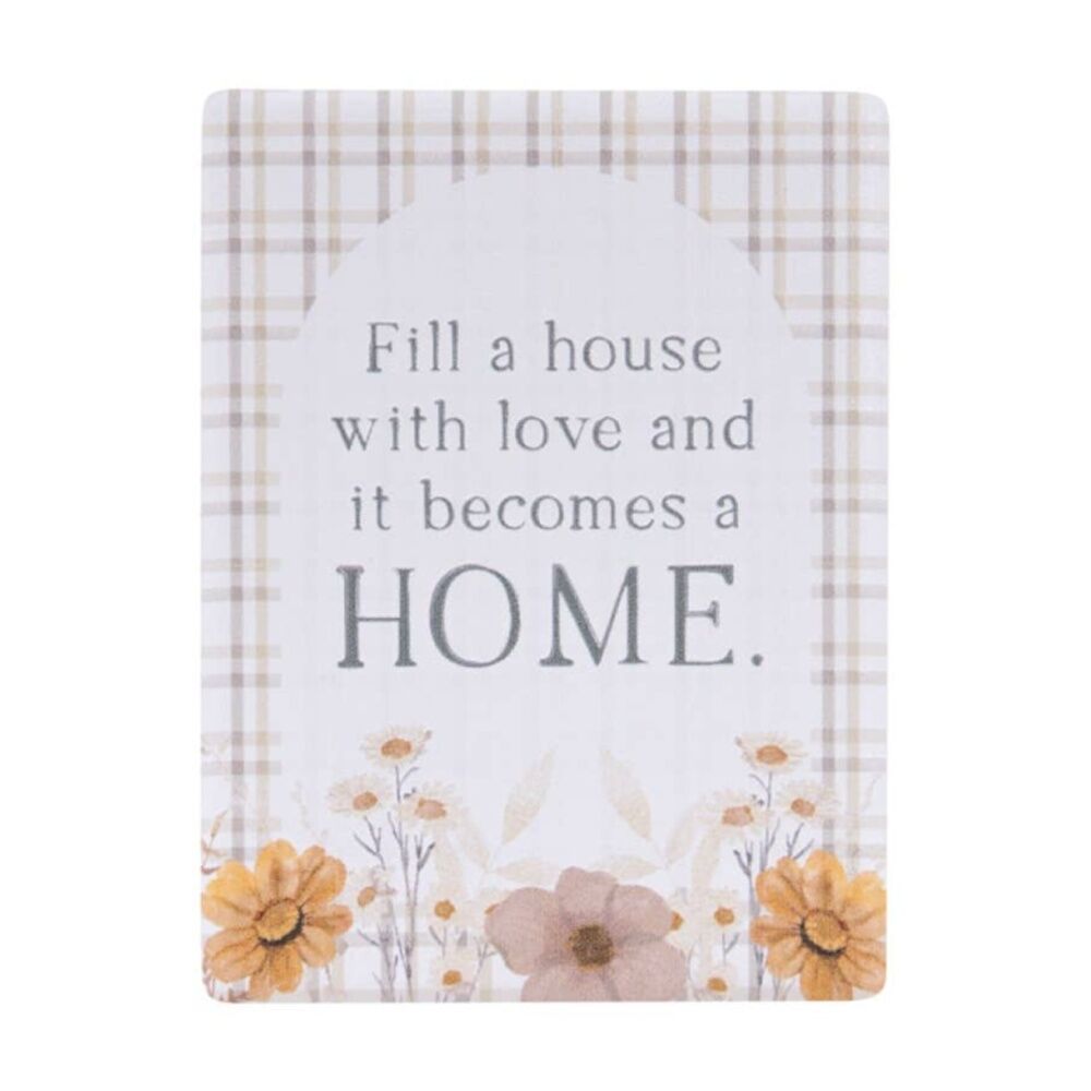 3PK Splosh Rustic Meadow Home Ceramic Kitchen Magnet Beige 6x8cm