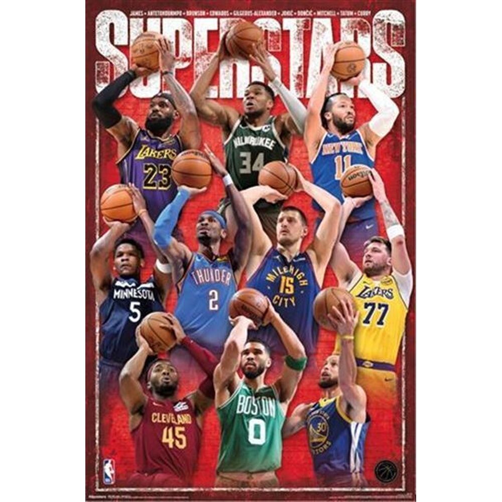 Basketball NBA League Superstars 25 Regular Wall Poster Decoration 92x61cm